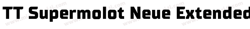 TT Supermolot Neue Extended Bold字体转换